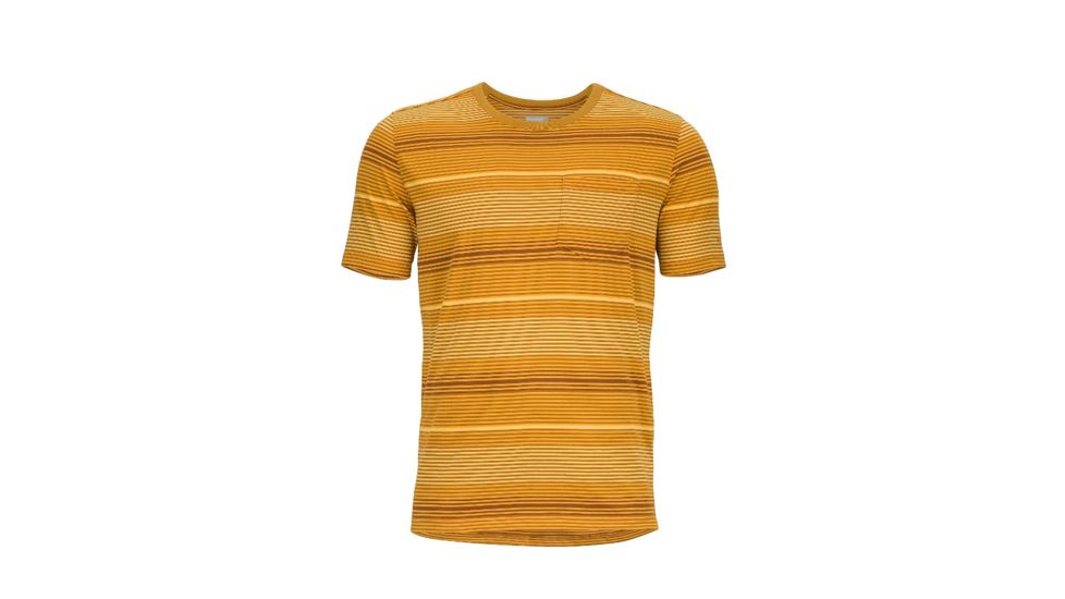 Marmot Mens Red Rock Short Sleeve, Brown Mustard, S, 54040-7181-S