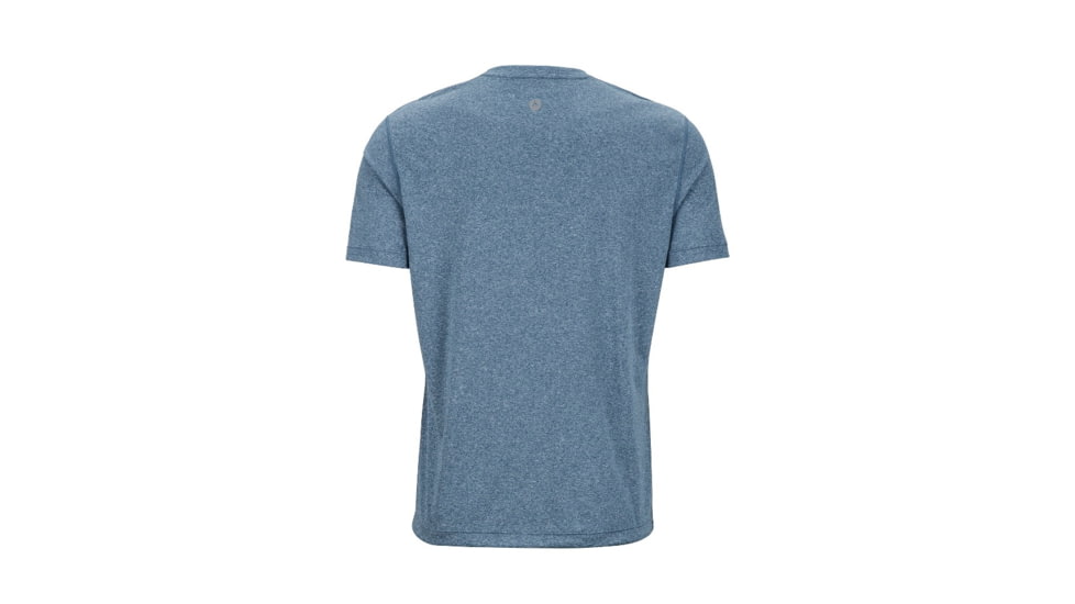 Marmot Mens Transporter Tee Short Sleeve, Briny Blue Heather, M, 54880-3812-M