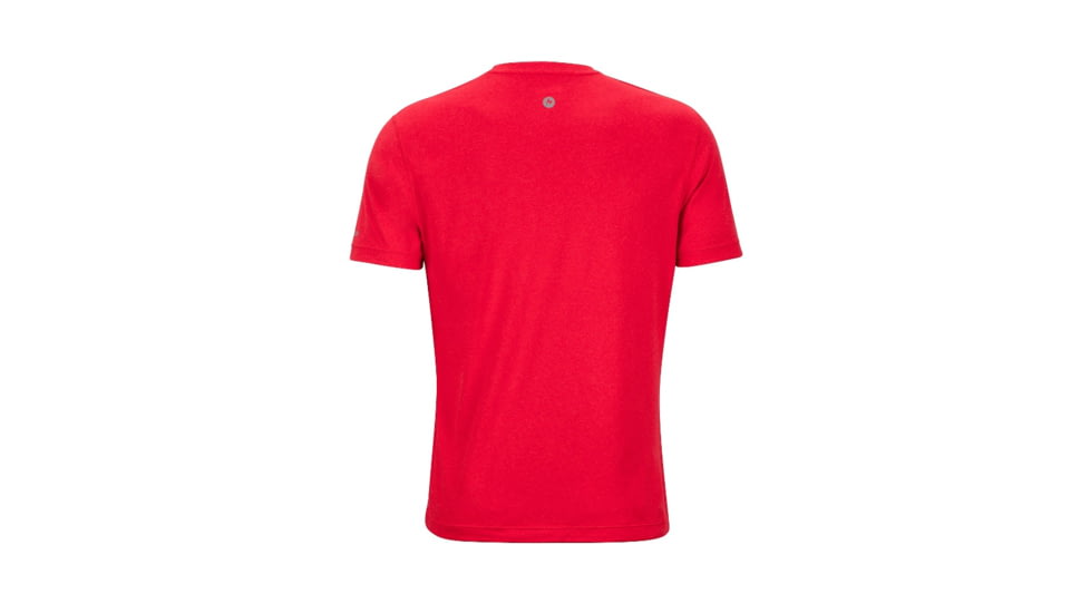 Marmot Mens Transporter Tee Short Sleeve, Tomato Heather, XXL, 54880-6925-XXL
