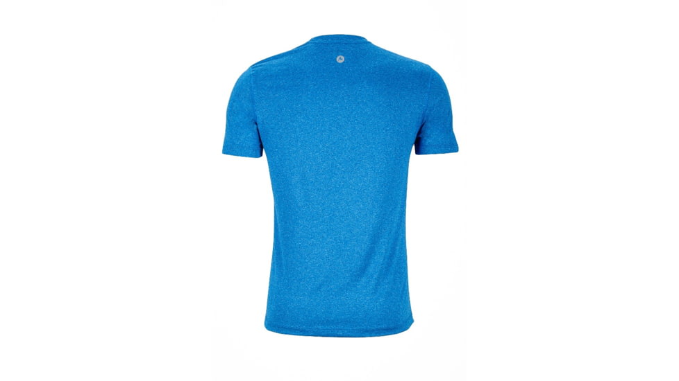 Marmot Mens Transporter Tee Short Sleeve, True Blue Heather, M, 53140-8737-M