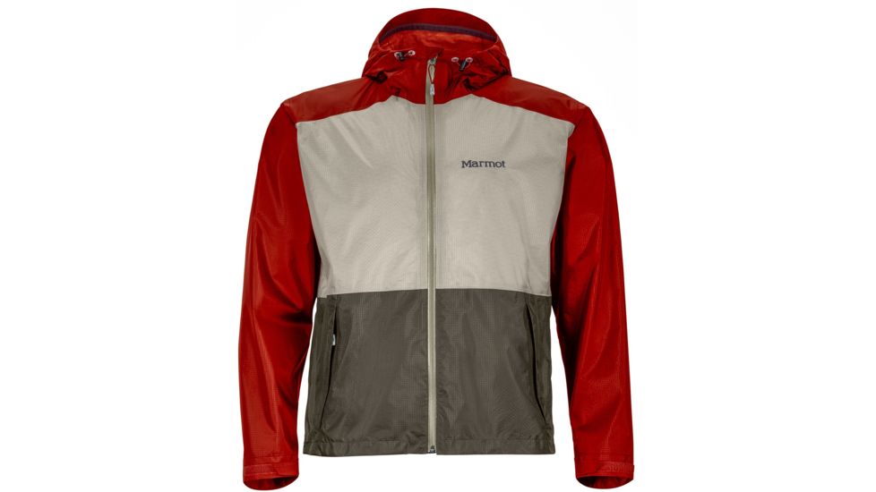 Marmot Mica Jacket - Men's-Canvas/Dark Crimson-X-Large