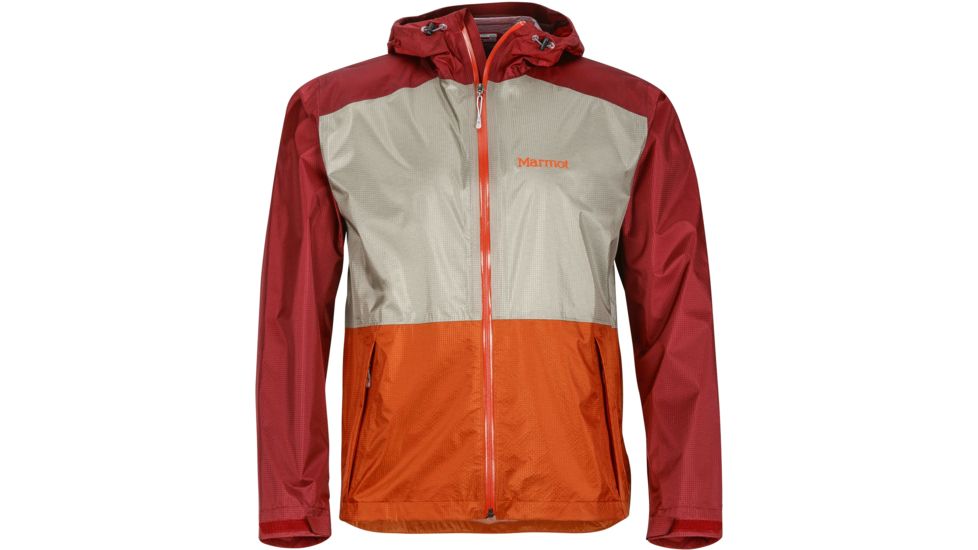 Marmot Mica Jacket - Men's-Light Khaki/Brick-X-Large