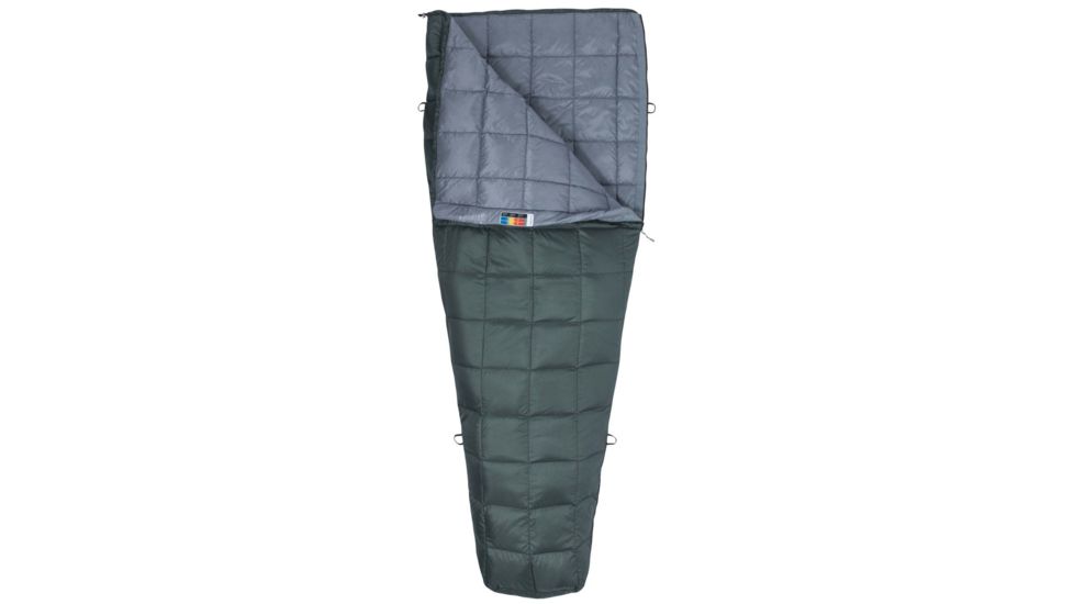 Marmot Micron 50 Sleeping Bag, Crocodile/Grey Storm, Reg 6ft0in/Left Zip, 39250-4823-LZ