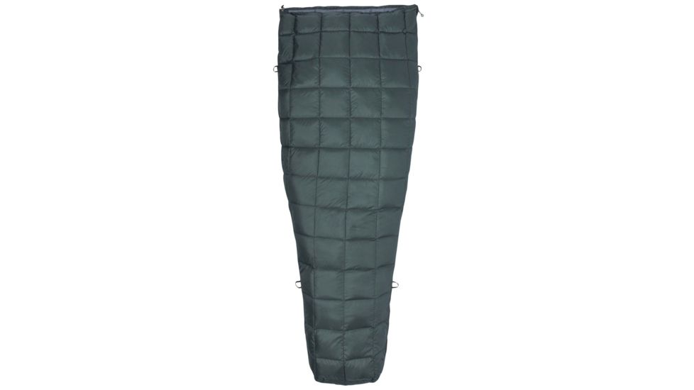 Marmot Micron 50 Sleeping Bag, Crocodile/Grey Storm, Long, Left Zip, 39260-4823-LZ