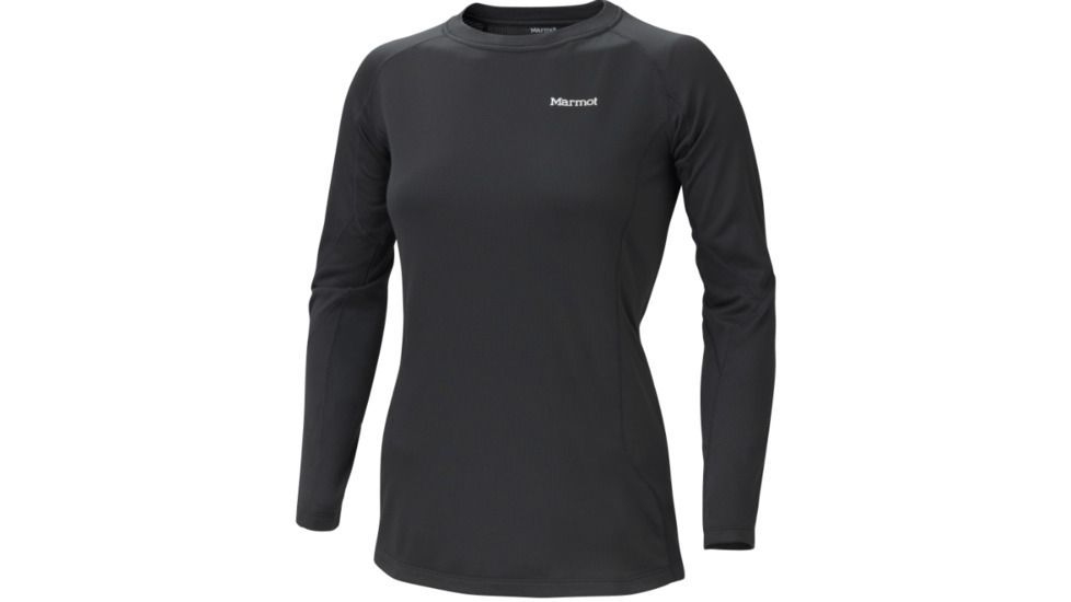Marmot Midweight Crew LS - Women's-X-Small-Black