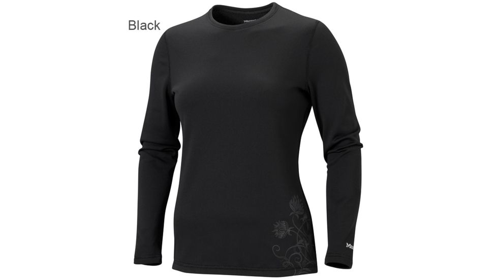 Marmot Midweight Crew LS Womens -M Black 2011