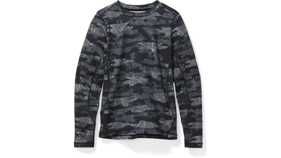 Marmot Midweight Harrier Crew - Boys, Black Haze Camo, Large, 10480-860-L