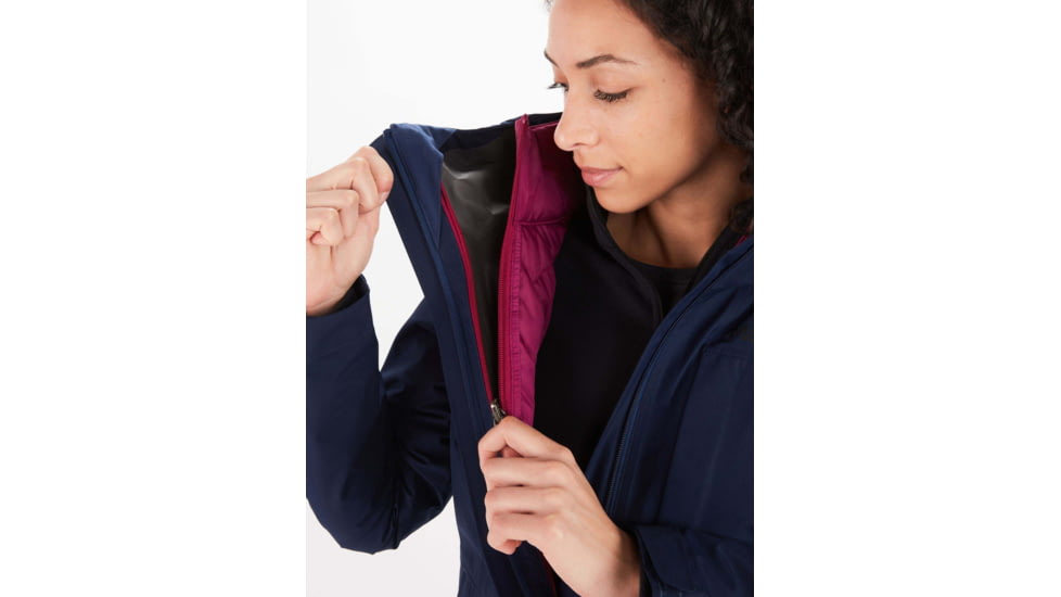 Marmot Minimalist Comp Jacket - Womens, Arctic Navy/Wild Rose, Medium, 35810-5996-M