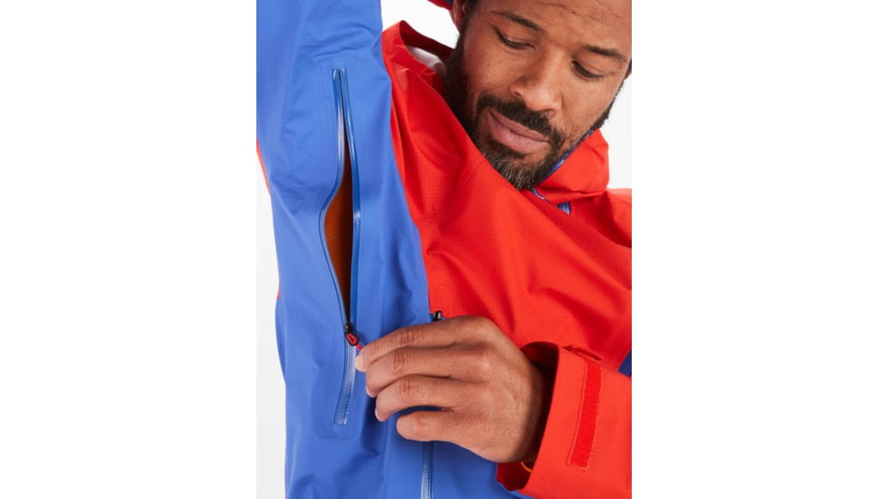 Marmot Mitre Peak GORE-TEX Jacket - Mens, Victory Red/Trail Blue, Small, M12685-21750-S