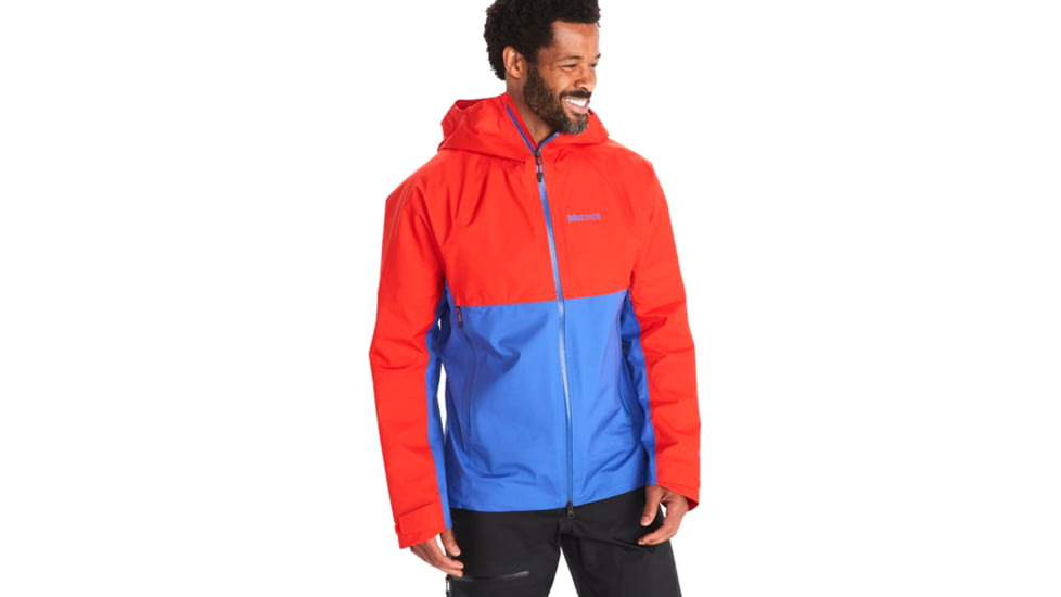 Marmot Mitre Peak GORE-TEX Jacket - Mens, Victory Red/Trail Blue, Small, M12685-21750-S