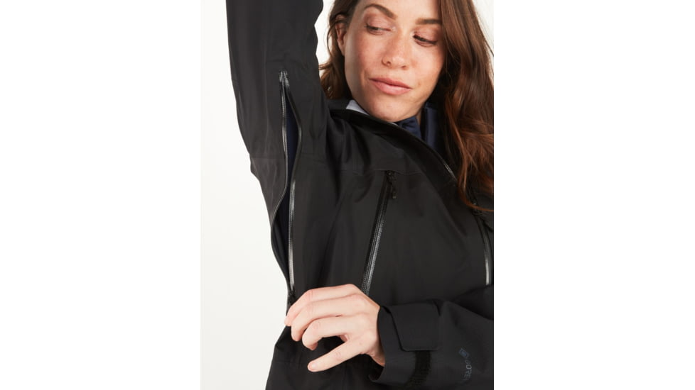 Marmot Mitre Peak Jacket - Womens, Black, Large, M12687-001-L