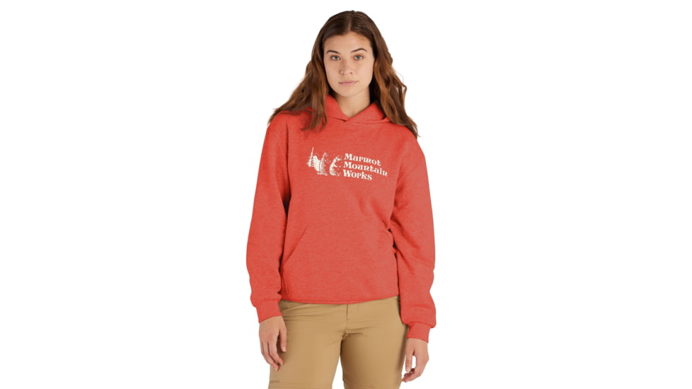 Marmot MMW Hoody - Women's, Grapefruit, Medium, M15595-9949-M