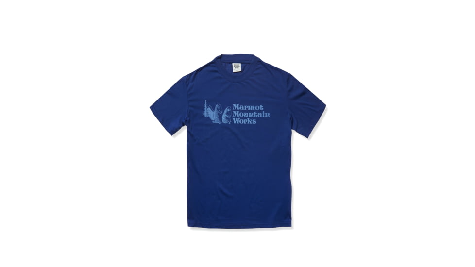 Marmot MMW Short Sleeve T-Shirts - Men's, Twilight Blue, Medium, M15593-23091-M