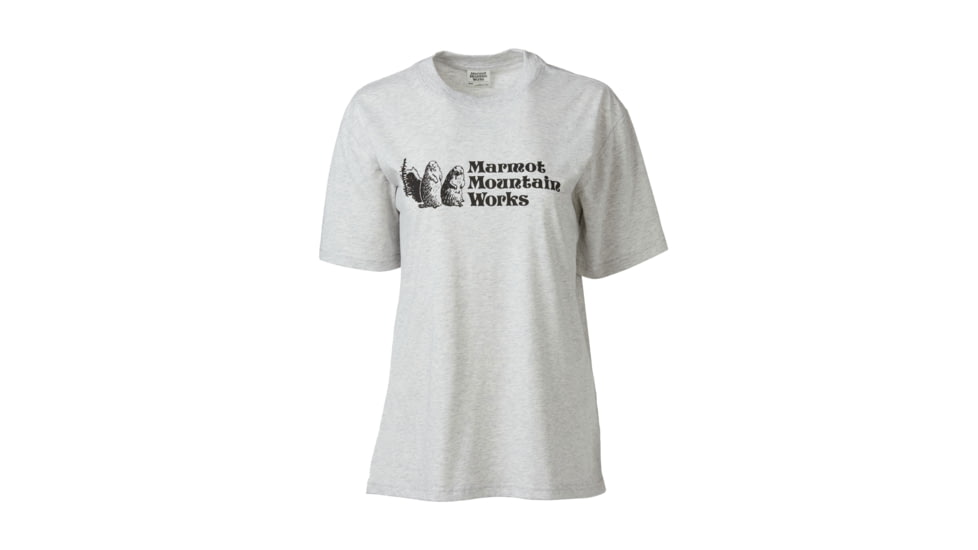 Marmot MMW Short Sleeve Tee - Womens, Light Grey Heather, Large, M15694-8626-L