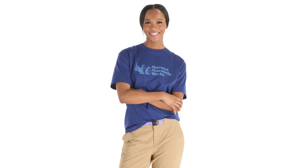 Marmot MMW Short Sleeve Tee - Womens, Twilight Blue, Extra Small, M15694-23091-XS