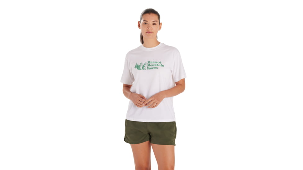 Marmot MMW Short Sleeve Tee - Womens, White, Extra Small, M15694-080-XS