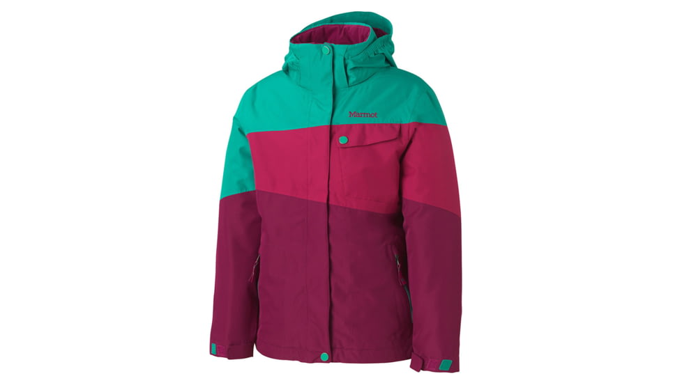 Marmot Moonstruck Jacket - Girl's-Plum Rose/Lush-Medium
