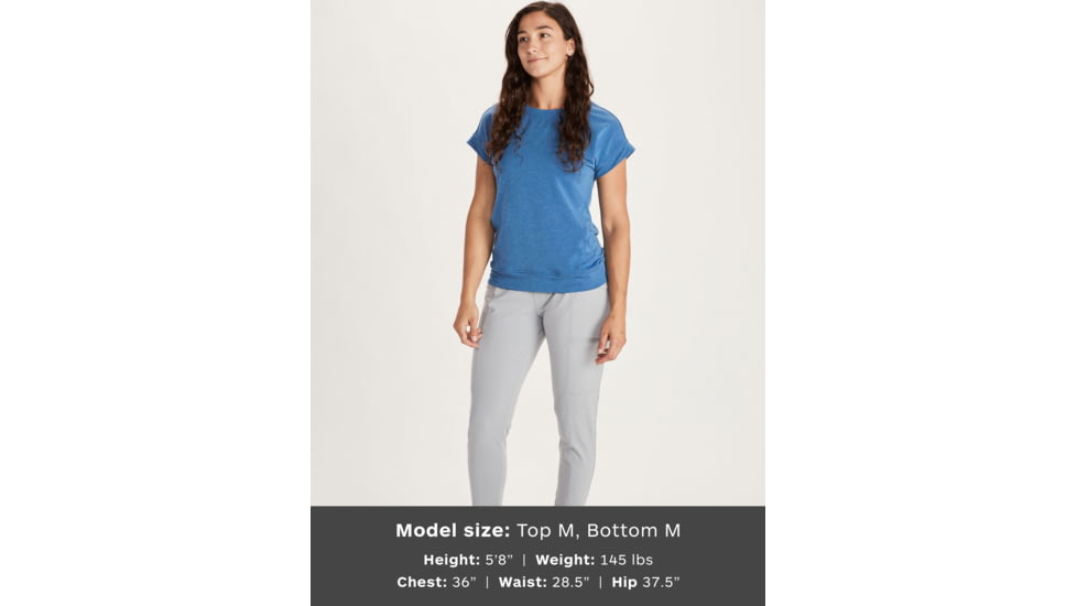 Marmot Morgan Short Sleeve T-Shirt - Womens, Classic Blue Heather, Small, 47650-3132-S