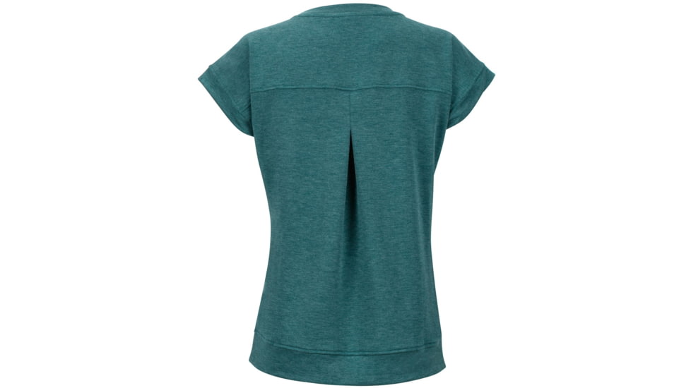 Marmot Morgan Short Sleeve T-Shirt - Womens, Deep Teal Heather, Extra Small, 47650-4665-XS