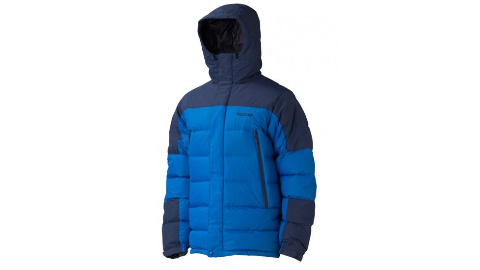 Marmot Mountain Down Jacket - Men's-Peak Blue/Dark Ink-Medium
