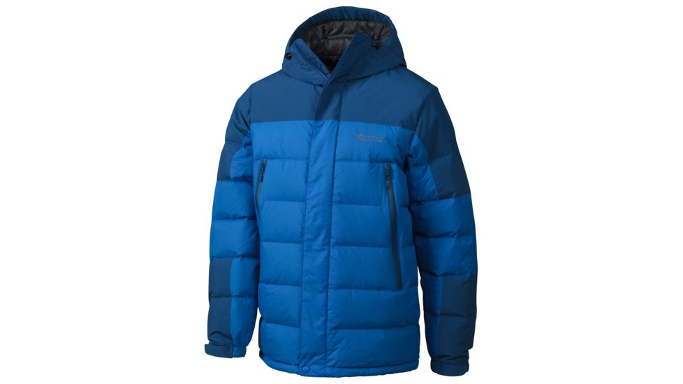 Marmot Mountain Down Jacket - Mens-Cobalt Blue/Blue Night-Large