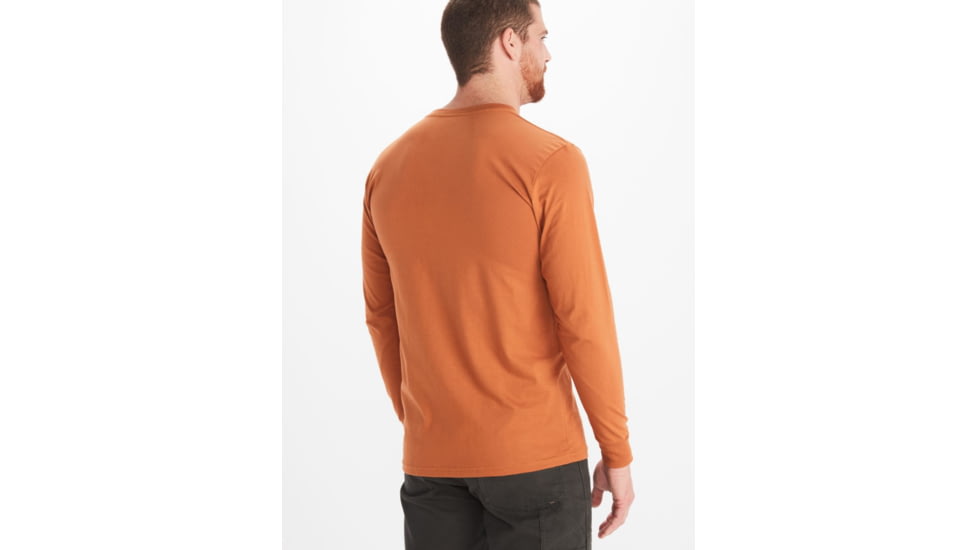 Marmot Mountain Works Tee Long Sleeve - Mens, Copper, Large, M13274-7160-L