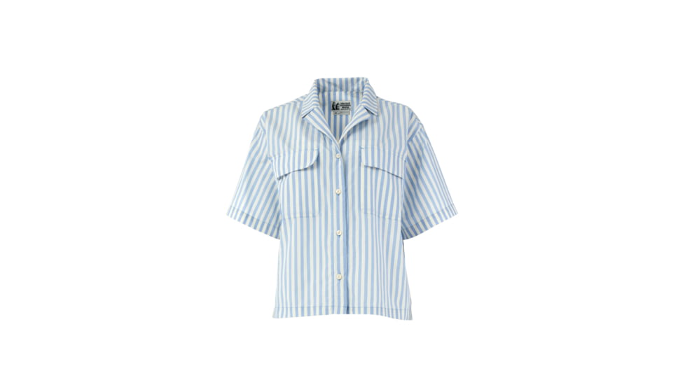 Marmot Muir Camp Novelty Short Sleeve - Womens, Blue Bonnet Austin Stripe, Medium, M15348-23326-M