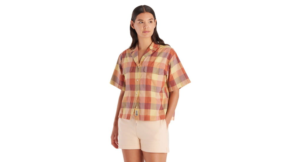 Marmot Muir Camp Novelty Short Sleeve - Womens, Sunburn Charlie Plaid, Small, M15348-23324-S