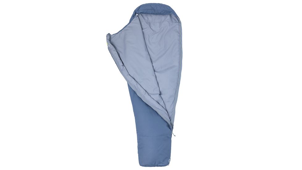 Marmot Nanowave 55 Sleeping Bag, Steel Onyx, Regular, Left Zip, 38780-1515-LZ