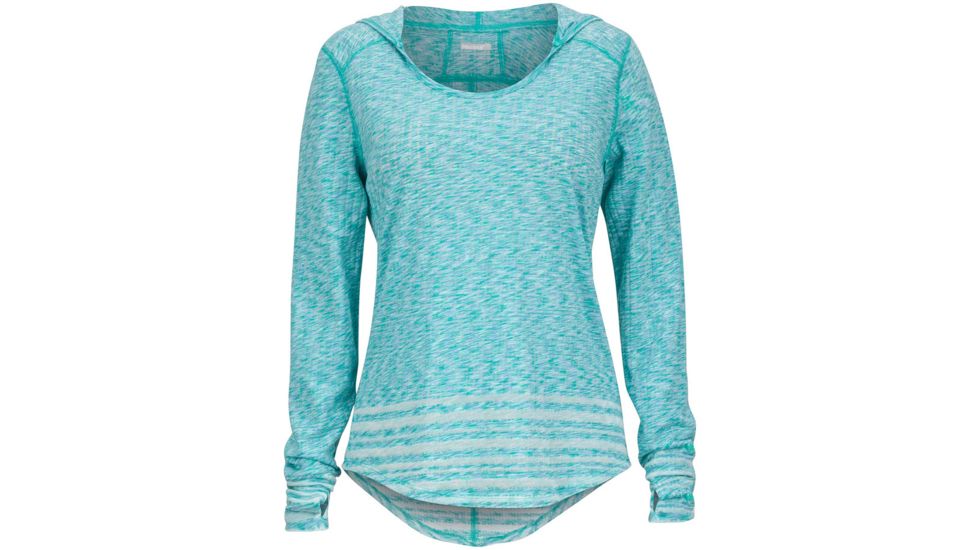 Marmot Natasha Burnout Hoodie - Women's -Crystal Green-Medium