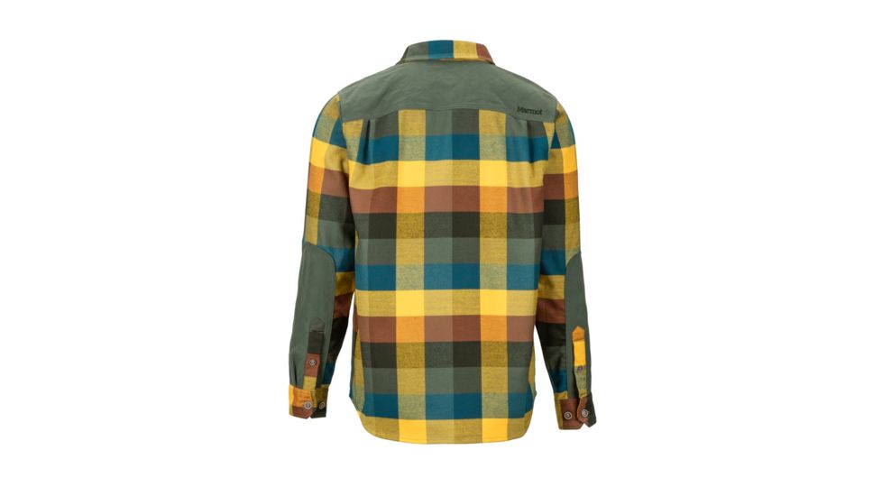 Marmot Needle Peak Mid Wt Flannel LS - Men's, Crocodile, Small, 42630-4764-S