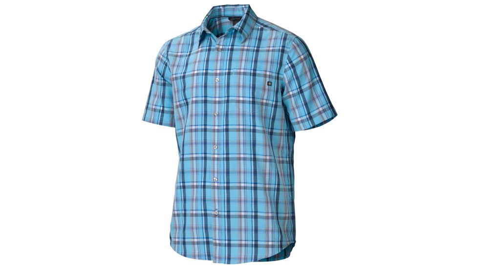 Marmot Newport Short Sleeve - Men's-Crystal Blue-Medium