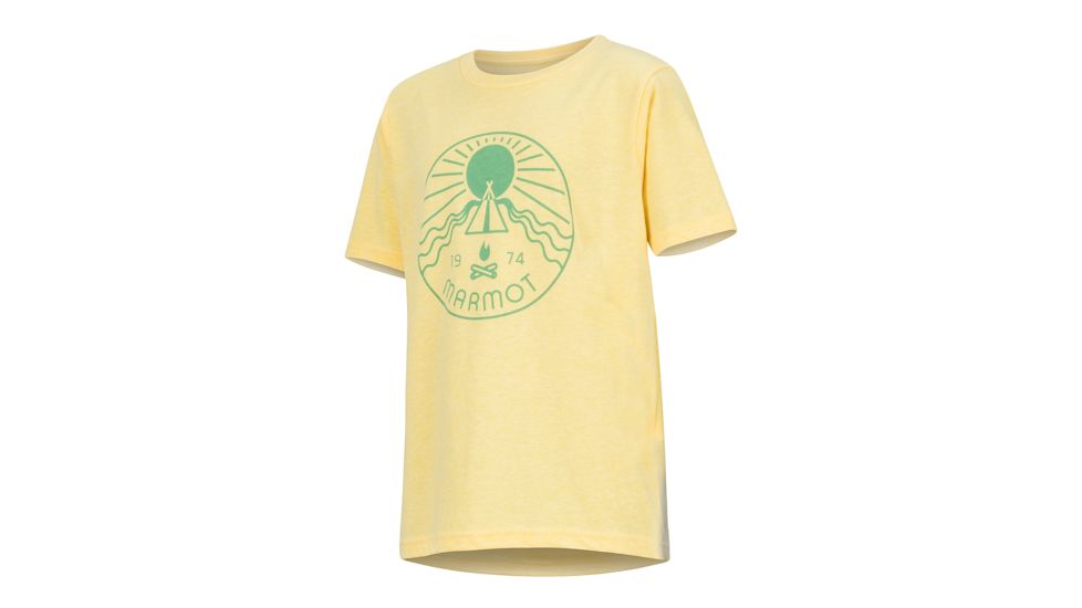 Marmot Nico Tee - Girls, Banana Cream Heather, Medium, 42830-9136-M