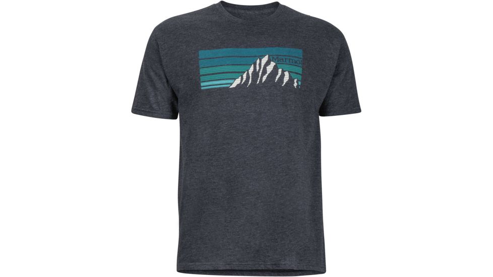 Marmot Norse Tee Short Sleeve - Men's -Charcoal Heather-Small