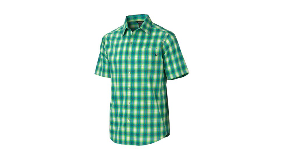 Marmot Norwood Short Sleeve Shirt - Men's-Green Envy-Small