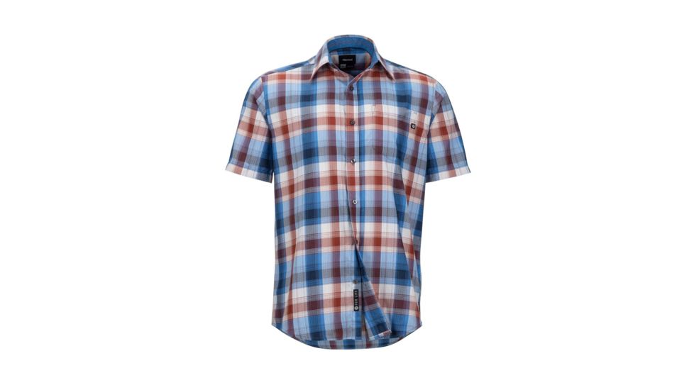 Marmot Notus Short Sleeve Shirt - Mens, Varsity Blue, L 44350-3488-L