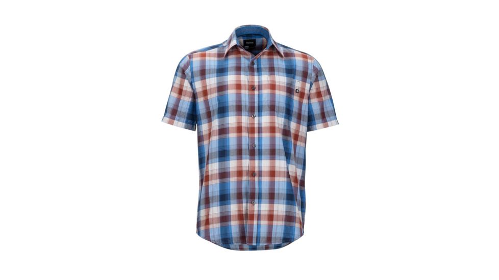 Marmot Notus Short Sleeve Shirt - Mens, Varsity Blue, L 44350-3488-L