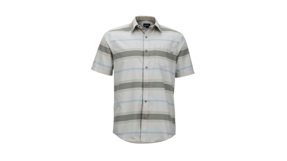Marmot Notus Short Sleeve Shirt - Mens, Light Khaki, L 44350-7040-L