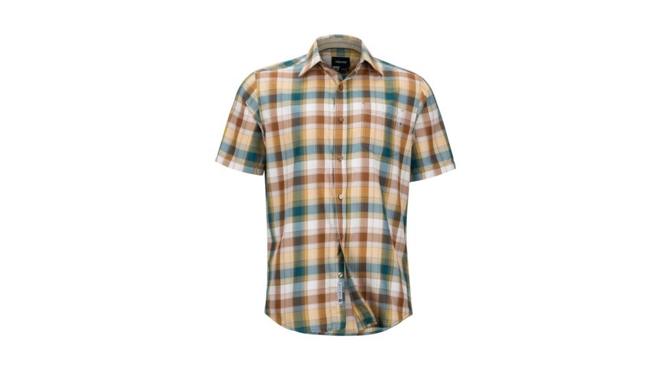 Marmot Notus Short Sleeve Shirt - Mens, Dark Maple, Extra Large 44350-9565-XL