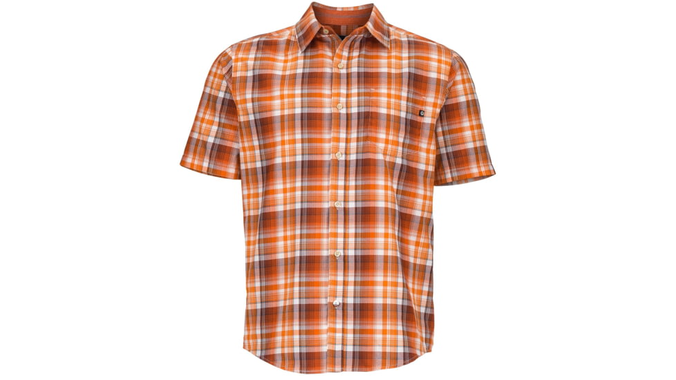 Notus Short Sleeve Shirt - Mens-Vintage Orange-X-Large