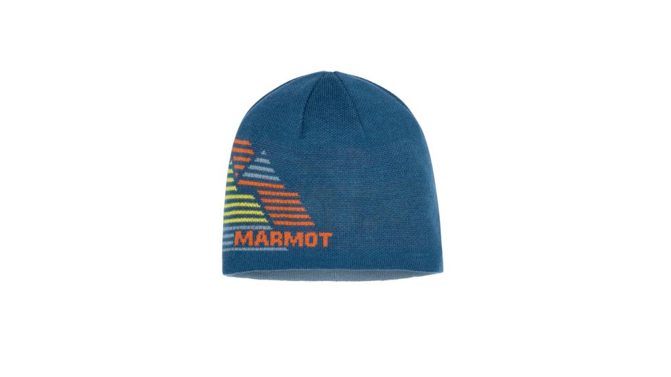 Marmot Novelty Reversible Beanie, Moroccan Blue, One Size, 13880-MoroBlue-ONE-DEMO