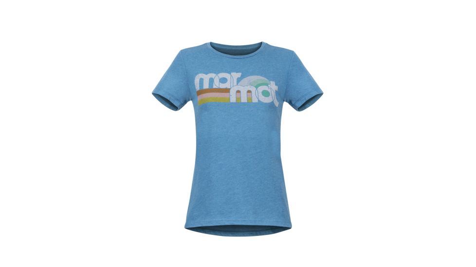 Marmot Oceanside Tee Short Sleeve - Women's, Late Night Heather, Medium, 47830-3708-M