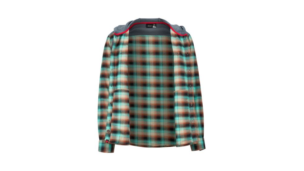 Marmot Oheny Heavy Wt Flannel Hoody - Mens, Terracotta/Steel Onyx, Extra Large, 42580-7371-XL