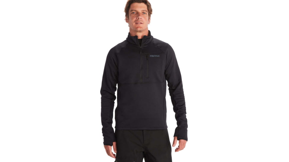 Marmot Olden Polartec 1/2 Zip - Men's, 2XL, Black, M13183-001-XXL