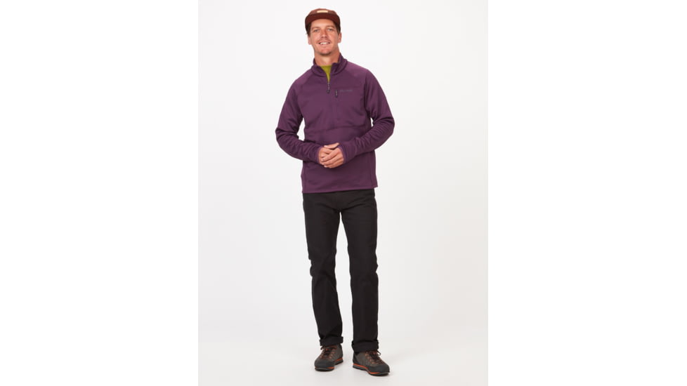 Marmot Olden Polartec 1/2 Zip - Mens, Purple Fig, Medium, M13183-22260-M