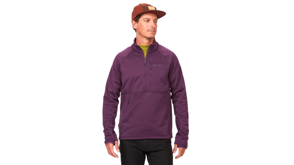 Marmot Olden Polartec 1/2 Zip - Men's, Purple Fig, 2XL, M13183-22260-XXL