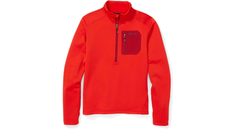 Marmot Olden Polartec 1/2 Zip - Men's, Extra Large, Victory Red, 12050-6702-XL