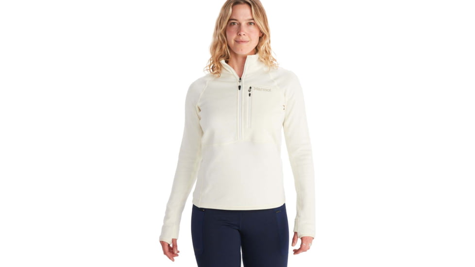 Marmot Olden Polartec 1/2 Zip - Womens, Papyrus, Extra Small, M13187-7395-XS