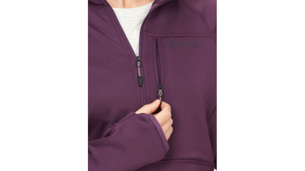 Marmot Olden Polartec 1/2 Zip - Womens, Purple Fig, Medium, M13187-22260-M