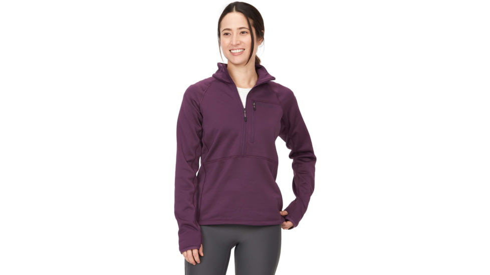 Marmot Olden Polartec 1/2 Zip - Womens, Purple Fig, Medium, M13187-22260-M